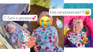 С реборном в деревне!Ева капризничает?!😫