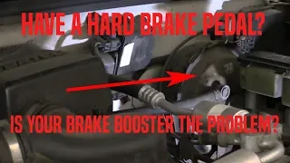 Hard Brake Pedal: Is Your Brake Booster the Problem?