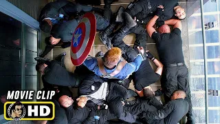 CAPTAIN AMERICA: THE WINTER SOLDIER (2014) "Elevator Fight Scene" [HD] Marvel