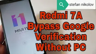 Boom!!! Xiaomi Redmi 7A /M1903C3EG/, Remove Google Account, Bypass FRP. Without PC!!!