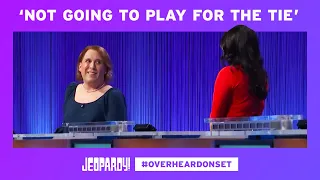 Overheard On Set: Amy Schneider and Pam Schoenberg Battle to the Very End | JEOPARDY!