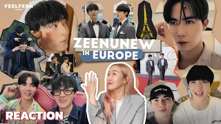 [REACTION] ZeeNuNew In Europe : เที่ยวไป ทำงานไป | FEELFERN Channel