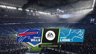 Bills vs Lions Simulation (Madden 24 Rosters)
