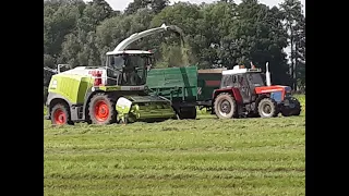 Z A S  Mžany Senážování Claas Jaguar ,Fendt,Case a Zetor