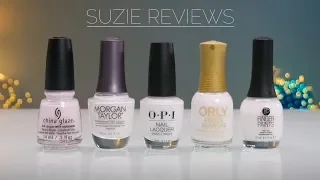 5 White Polishes Reviewed