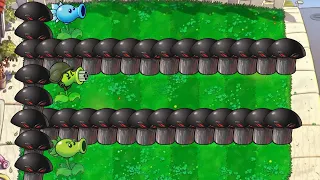 Plants Vs Zombies. Gatling Vs Snow Vs Repeater Vs Gargantuar