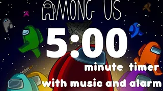 Among Us 5 minute Countdown Timer with  Lo-fi Music and Alarm