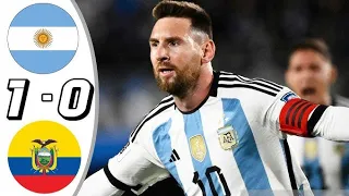 Argentina vs Ecuador full match highlights. 2026 world cup qualify round.