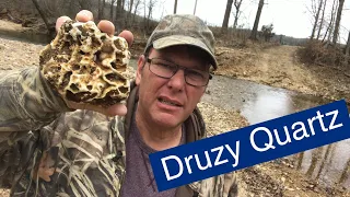 Druzy Quartz - Missouri Rockhounding February 2020