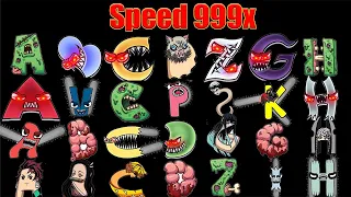 Alphabet Lore But Everyone Baby Alphabet - Monster-Evil-Baby-Zombies-Super Mario Bros 3 (Speed 999X)