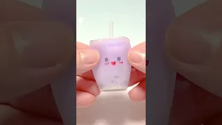 🧋실리콘테이프로 귀여운 스퀴시 만들기💜- Cute Boba Squishy DIY with Slime and Nano Tape#밍투데이#테이프풍선