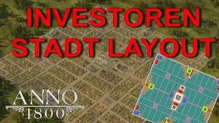 Anno 1800 INVESTOREN STADT LAYOUT | Tutorial