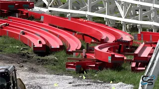 Dragon Slayer Construction Update August 2020 Adventureland Iowa