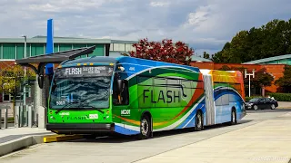 Montgomery County Transit Ride On NEW!!! FLASH BRT 2020 Novabus LFSA #6014D