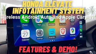 Honda Elevate Infotainment System - Demo & Features
