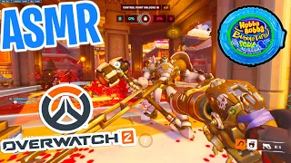 ASMR Gaming 😴 Overwatch 2 Season 2 ! Relaxing Gum Chewing 🎮🎧 Controller Sounds + Whispering💤