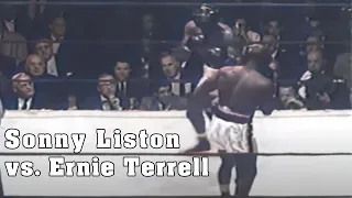 Sonny Liston vs Ernie Terrell Exhibition - 7th November 1961 Colorized