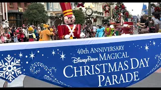 DISNEY PARKS MAGICAL CHRISTMAS DAY PARADE 2023 in 4K LIVE from MAGIC KINGDOM 40th ANNIVERSARY