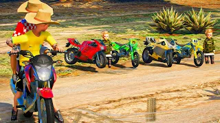 ACHEI MOTOS DE BEBÊ NA ESTRADA ABANDONADA | GTA 5 MODS