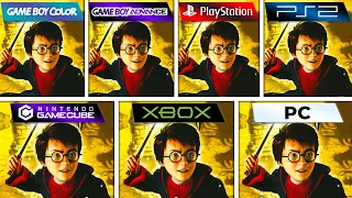 Harry Potter and the Chamber of Secrets (2002) GBC vs GBA vs PS1 vs PS2 vs GameCube vs XBOX vs PC