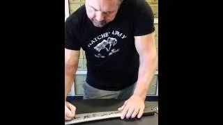 Kane Hodder signing PLASTIC MACHETTE for sigs_with_proof - Jason Voorhees - Friday the 13th