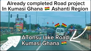 Already completed Road project in Kumasi Ghana by the NPP??Atonsu lake Road/this is beautiful/Ghana