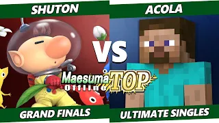 MaesumaTOP#7 GRAND FINALS - Shuton (Olimar) Vs. Acola (Steve) SSBU Ultimate Tournament