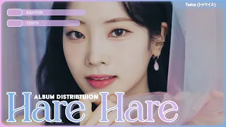 Twice (トゥワイス) - 'Hare Hare' - Album Distribution