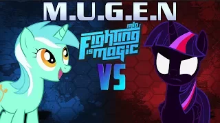 Mugen Fighting Is Magic Lyra Heartstrings VS Nightmare Sparkle