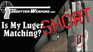 How to Check If A P08 Luger Has All Matching Serial Numbers