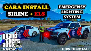 HOW TO INSTALL POLICE SIRINE AND ELS GTA 5 | GTA 5 MODS