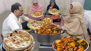 Village Life || Sham Ka Khana Aloo Keema Recipe Tandoori Roti Ke Sath || Irma's family vlog