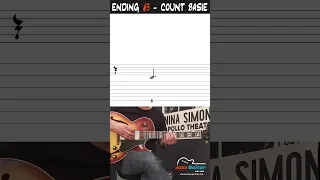 Jazz Guitar Ending #3 - Count Basie Cliché (in C Major)