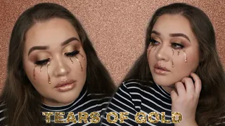 GOLD HALO EYE | with gold tears