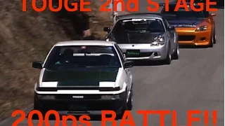 TOUGE BATTLE 2nd STAGE. CLASS-200ps BATTLE【Best MOTORing】