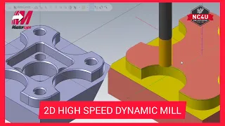 How to use 2D Highspeed Dynamic mill in Mastercam- CNC CAM Training - Coimbatore - Tamil