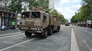 Défilé 14 juillet 2021 Boulevard Raspail Paris et Boulevard du Montparnasse