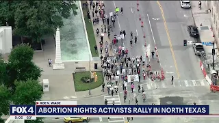 Roe V. Wade: Abortion rights activists rally in North Texas after leaked Supreme Court draft opinion