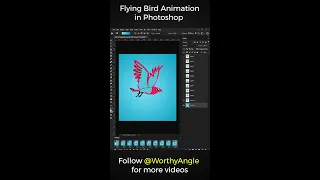 Creating GIF Animation in Photoshop | Flyingbird Animation | Photoshop