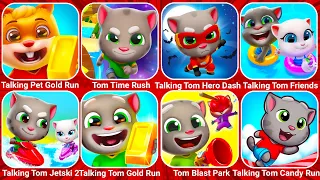 Talking Pet Gold Run, Tom Time Rush, Tom Hero Dash, Talking Tom Friends, Talking Tom Gold Run...