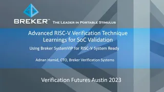 Advanced RISC-V Verification Technique Learnings for SoC Validation