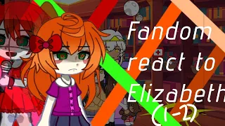 Fandoms react to Elizabeth Afton||(1-2)|1/8|repost|by:Nana||