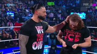 Solo Sikoa Acknowledges Roman Reigns + Sami Zayn Gets New T Shirt - WWE Smackdown 9/23/22