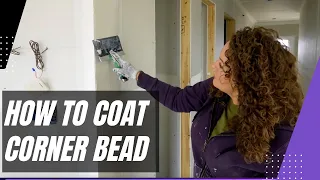 How to coat corner bead