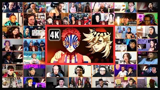 🔥🔥 50+ Reactors Demon Slayer Season 3 Episode 1 Mega Reaction Mashup | Kimetsu No Yaiba Season 3