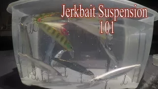 How to get your JERKBAIT to suspend properly/TIPS  &TRICKS