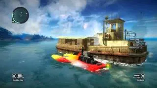 Just Cause 2 boat trick