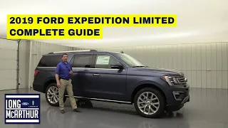 2019 FORD EXPEDITION LIMITED COMPLETE GUIDE STANDARD AND OPTIONAL EQUIPMENT