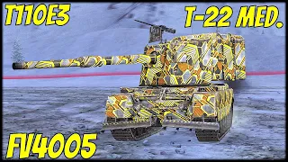 FV4005, T110E3 & T-22 Med. ● WoT Blitz