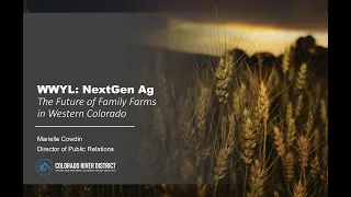 Water With Your Lunch: NextGen Ag